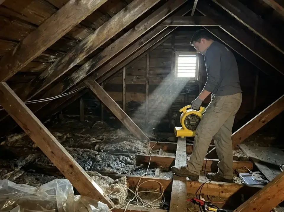 attic-water-damage-drying-proc-007 — frequently asked questions, Emergency Water Extraction & 24/7 Flood Response in Hillsda…